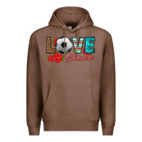 Chestnut love soccer Premium Hoodie - HRA Design Shop