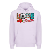 Lilac love soccer Premium Hoodie - HRA Design Shop