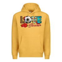 Mustard love soccer Premium Hoodie - HRA Design Shop
