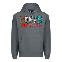 Rock love soccer Premium Hoodie - HRA Design Shop