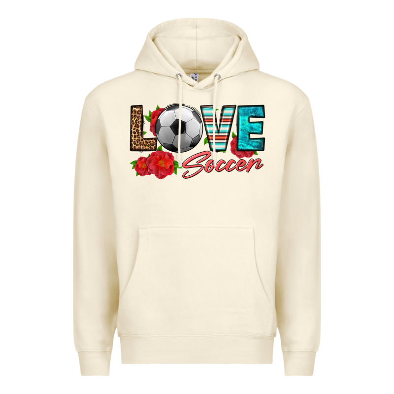 Love Soccer Premium Hoodie by HRA Design Shop | Teevron