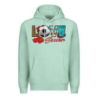 Seafoam love soccer Premium Hoodie - HRA Design Shop