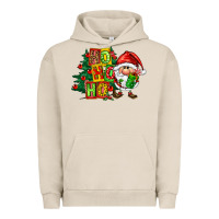 Pigment French Oak ho ho ho santa gnomes Urban Hoodie - FaDigitalArtStudio