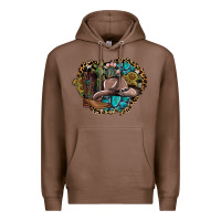 Chestnut western design Premium Hoodie - SublimationCraftShop