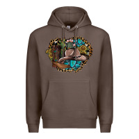 Coffee western design Premium Hoodie - SublimationCraftShop