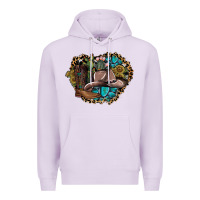 Lilac western design Premium Hoodie - SublimationCraftShop