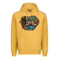 Mustard western design Premium Hoodie - SublimationCraftShop