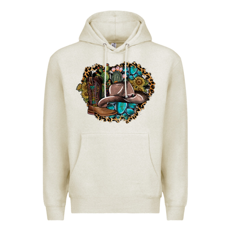 Western Design Premium Hoodie by SublimationCraftShop | Teevron