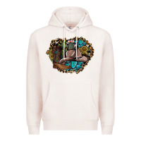Pale Pink western design Premium Hoodie - SublimationCraftShop