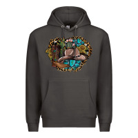 Smoke western design Premium Hoodie - SublimationCraftShop