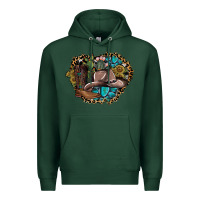 Sports Green western design Premium Hoodie - SublimationCraftShop