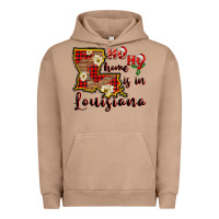 Pigment Burro ho ho home is in louisiana Urban Hoodie - FaDigitalArtStudio