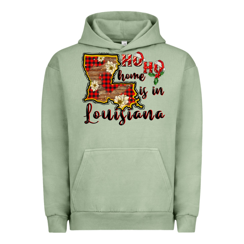Ho Ho Home Is In Louisiana Urban Hoodie by FaDigitalArtStudio | Teevron
