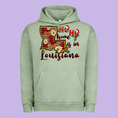 Ho Ho Home Is In Louisiana Urban Hoodie Designed By Fadigitalartstudio