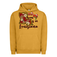 Pigment Peanut Butter ho ho home is in louisiana Urban Hoodie - FaDigitalArtStudio