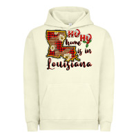 Pigment Pistachio ho ho home is in louisiana Urban Hoodie - FaDigitalArtStudio