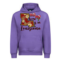 Tulip ho ho home is in louisiana Urban Hoodie - FaDigitalArtStudio