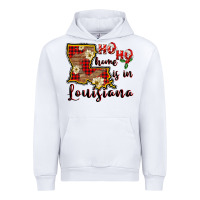 White ho ho home is in louisiana Urban Hoodie - FaDigitalArtStudio