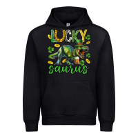 Black Lucky saurus st.patricks day Urban Hoodie - Neo Western