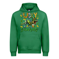 Emerald Lucky saurus st.patricks day Urban Hoodie - Neo Western