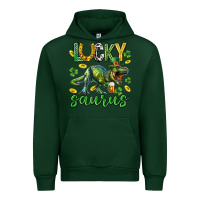 Forest Green Lucky saurus st.patricks day Urban Hoodie - Neo Western