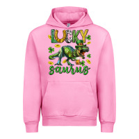 Fuchsia Pink Lucky saurus st.patricks day Urban Hoodie - Neo Western