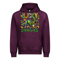 Mauve Wine Lucky saurus st.patricks day Urban Hoodie - Neo Western
