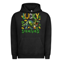 Pigment Black Lucky saurus st.patricks day Urban Hoodie - Neo Western