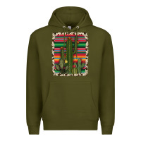 Army Green serape cowhide cacti Premium Hoodie - RanaPortraitStore