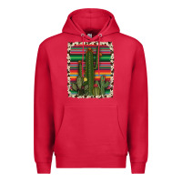 Cardinal serape cowhide cacti Premium Hoodie - RanaPortraitStore
