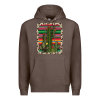 Coffee serape cowhide cacti Premium Hoodie - RanaPortraitStore