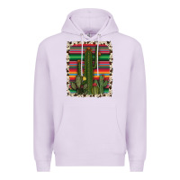 Lilac serape cowhide cacti Premium Hoodie - RanaPortraitStore