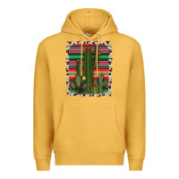 Mustard serape cowhide cacti Premium Hoodie - RanaPortraitStore