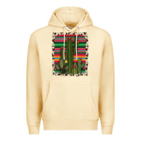 Pina Colada serape cowhide cacti Premium Hoodie - RanaPortraitStore