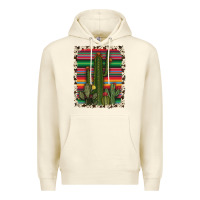 Sandshell serape cowhide cacti Premium Hoodie - RanaPortraitStore
