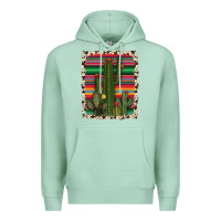 Seafoam serape cowhide cacti Premium Hoodie - RanaPortraitStore