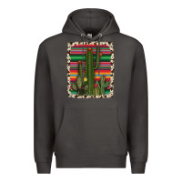 Smoke serape cowhide cacti Premium Hoodie - RanaPortraitStore
