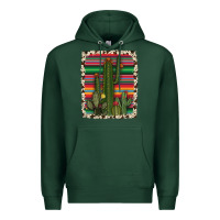 Sports Green serape cowhide cacti Premium Hoodie - RanaPortraitStore