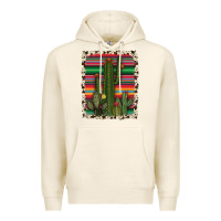 Tofu serape cowhide cacti Premium Hoodie - RanaPortraitStore