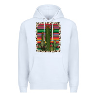 White serape cowhide cacti Premium Hoodie - RanaPortraitStore