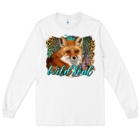 White wild soul fox with dream catcher Long Sleeve Tee - BarkalooDesign