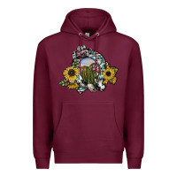 Burgundy western horseshoe Premium Hoodie - SublimationCraftShop