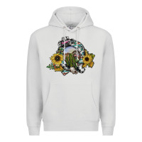Dove Grey western horseshoe Premium Hoodie - SublimationCraftShop
