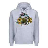 Heather Grey western horseshoe Premium Hoodie - SublimationCraftShop