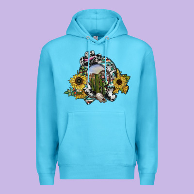 Western Horseshoe Premium Hoodie Designed By Sublimationcraftshop