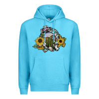 Ocean Blue western horseshoe Premium Hoodie - SublimationCraftShop