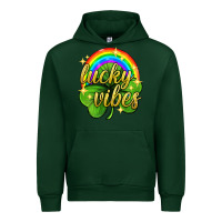 Forest Green Lucky vibes st. patricks day Urban Hoodie - Neo Western