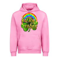 Fuchsia Pink Lucky vibes st. patricks day Urban Hoodie - Neo Western