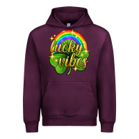 Mauve Wine Lucky vibes st. patricks day Urban Hoodie - Neo Western
