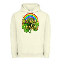 Pigment Pistachio Lucky vibes st. patricks day Urban Hoodie - Neo Western
